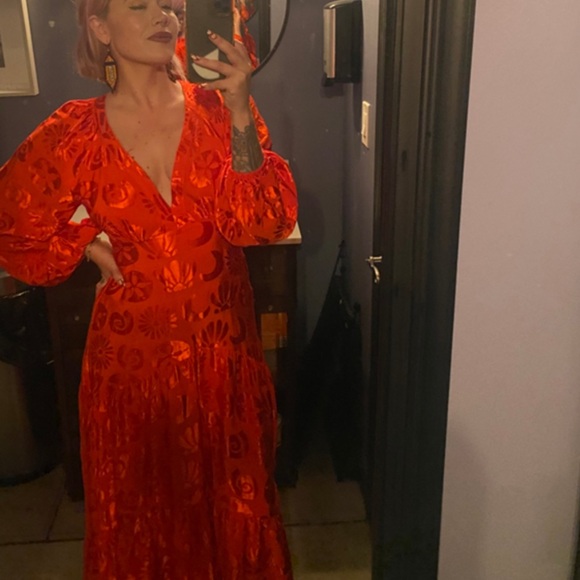 🔥Farm Rio Jacquard Maxi Dress - Picture 8 of 8